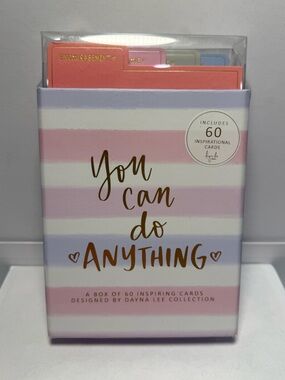 You Can Do Anything Inspirational Card Set 60 Cards Dayna Lee NIB
